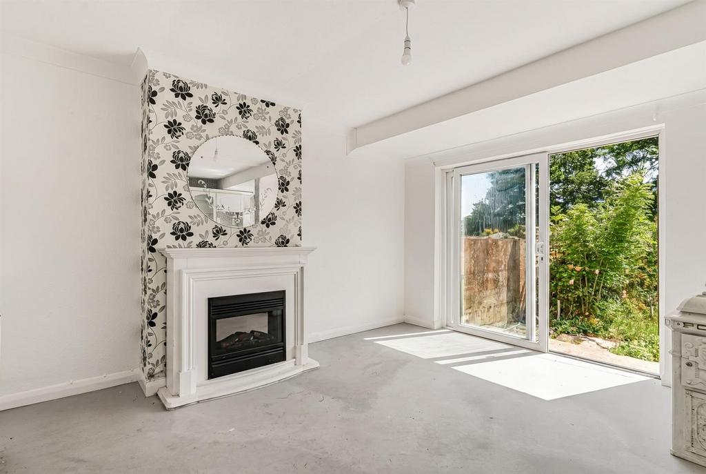 Living room, fireplace