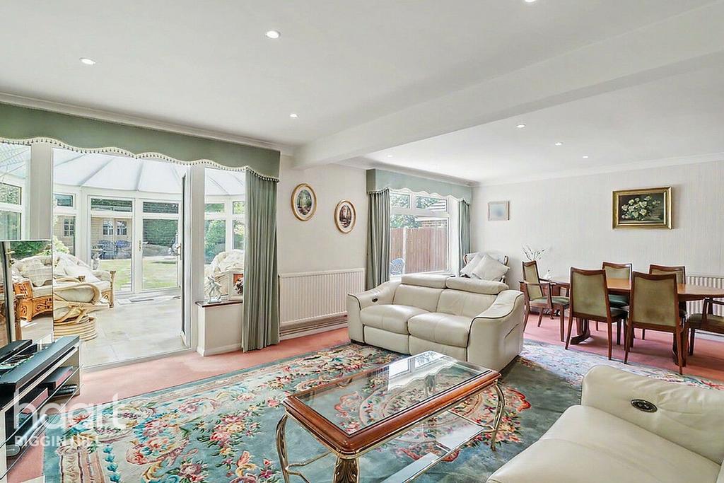 Open-plan living area, open plan living