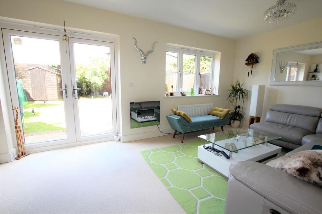 Living room, fireplace