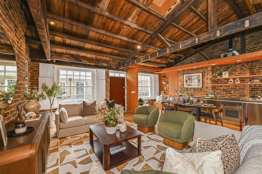Living room, fireplace