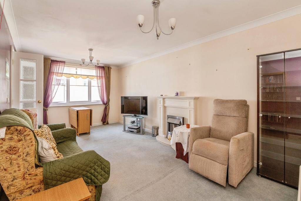 Living room, fireplace