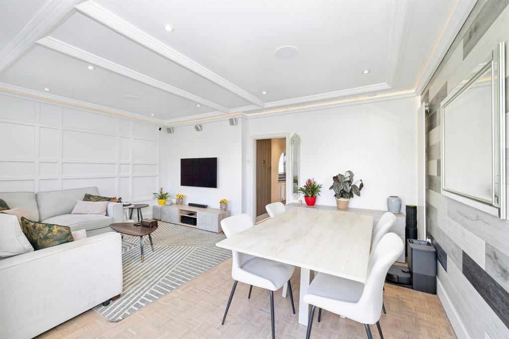 Open-plan living area, open plan living