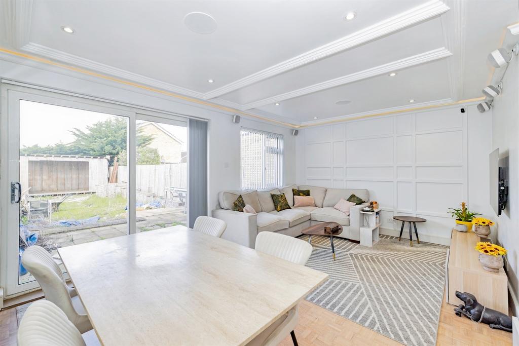 Open-plan living area, open plan living
