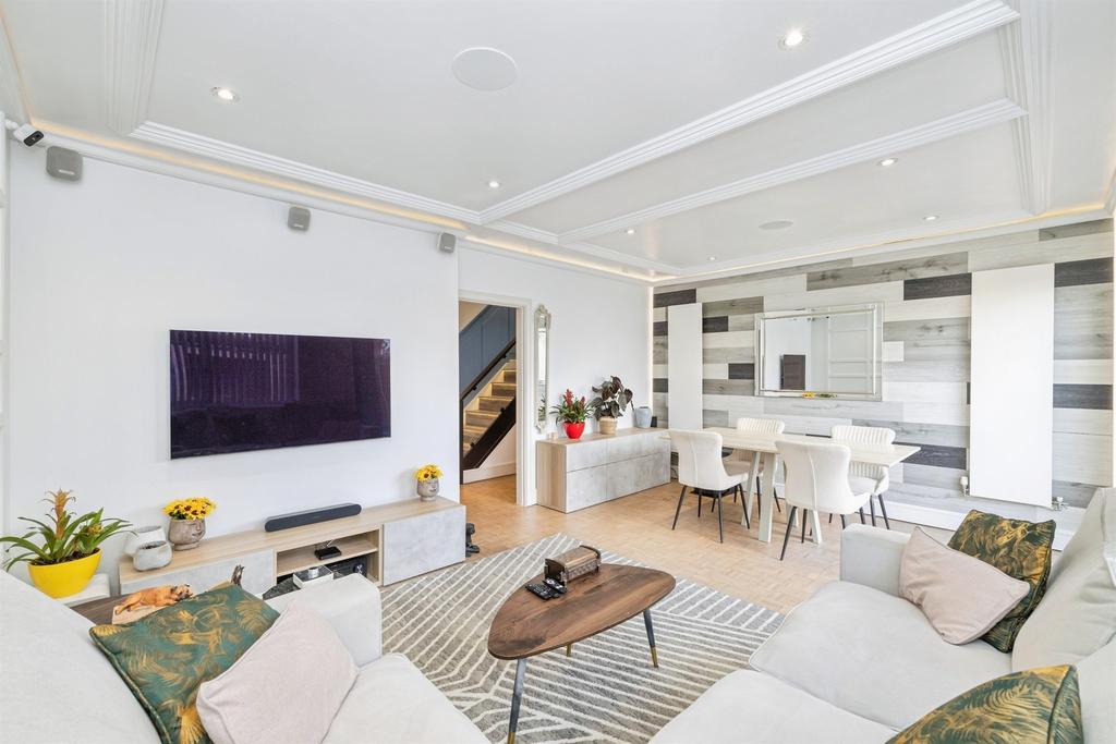 Open-plan living area, open plan living