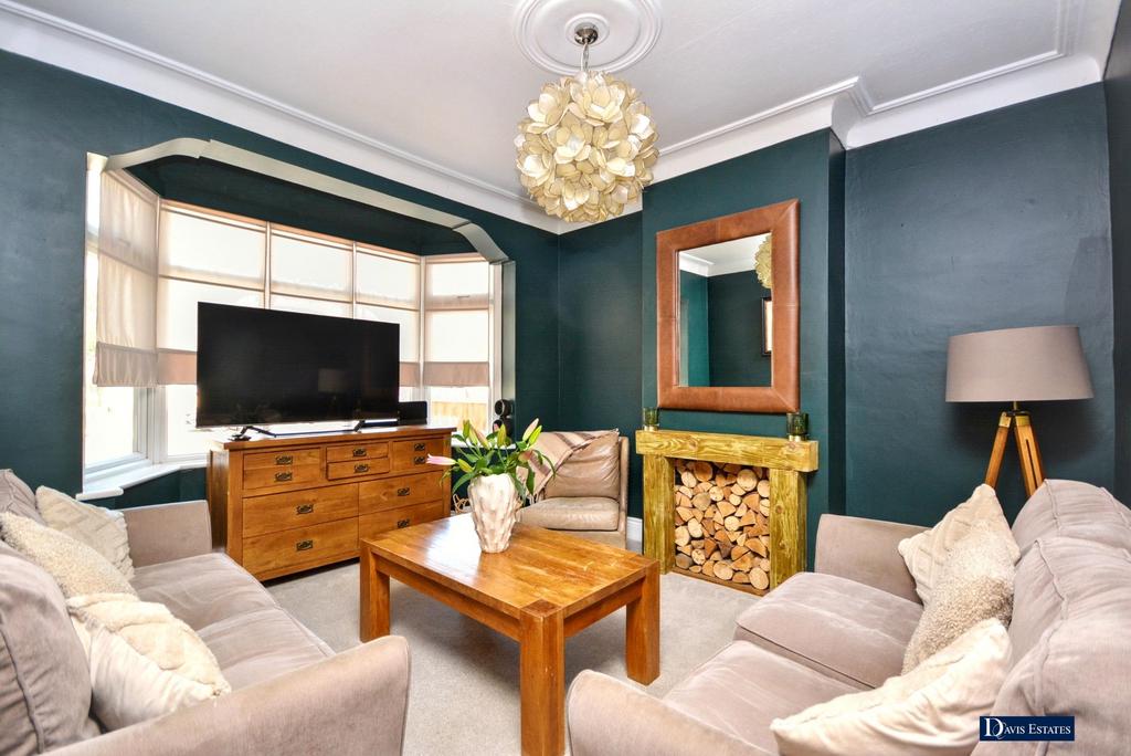 Living room, fireplace
