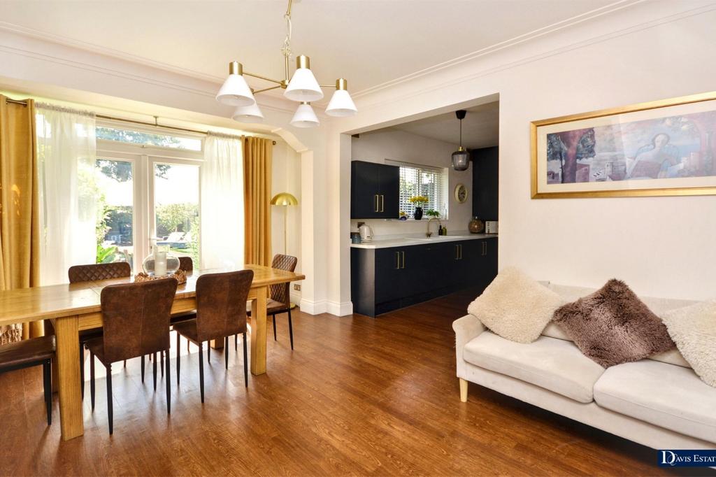 Open-plan living area, open plan living