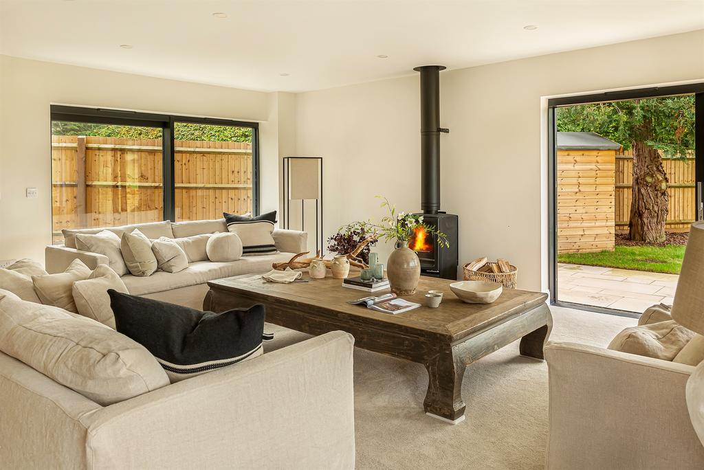Living room, fireplace