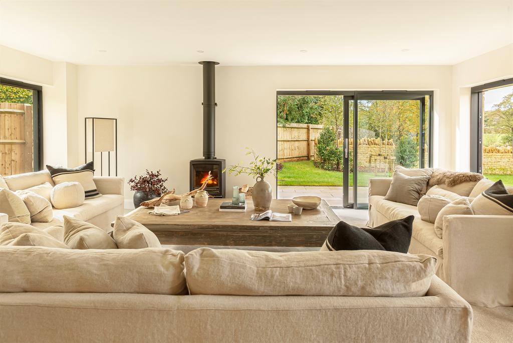 Living room, fireplace