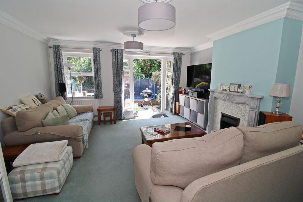 Living room, fireplace