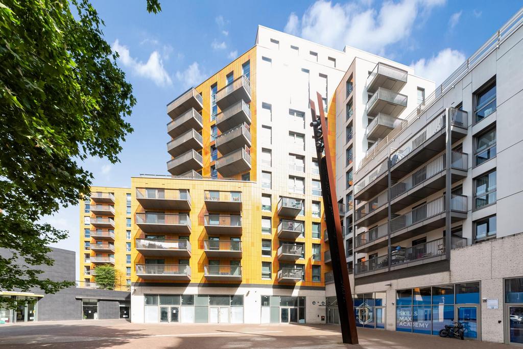 Apartment building facade, block of apartments