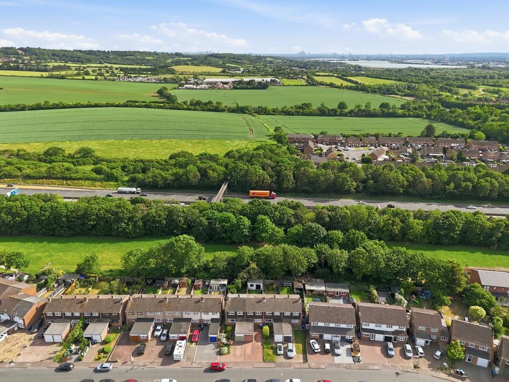 Aerial view, land