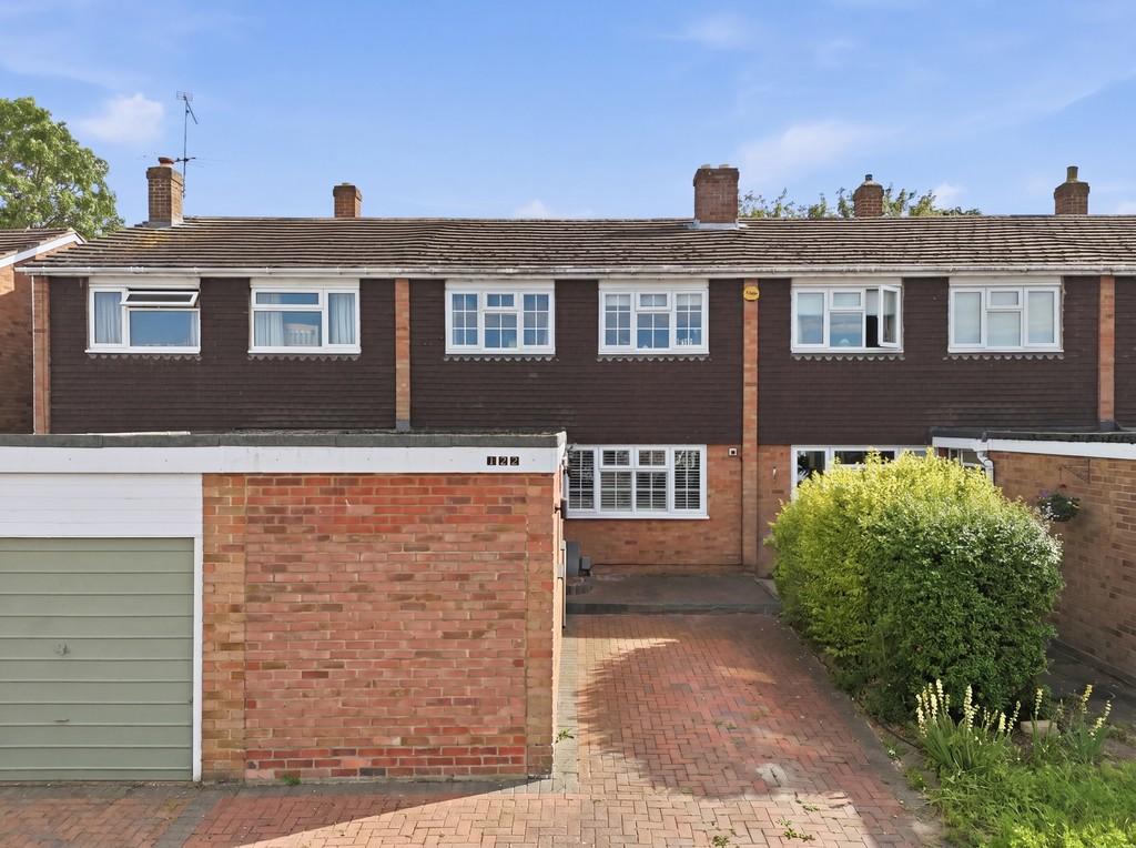 Semi-detached house exterior, driveway