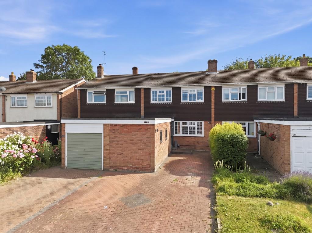 Semi-detached house exterior, driveway