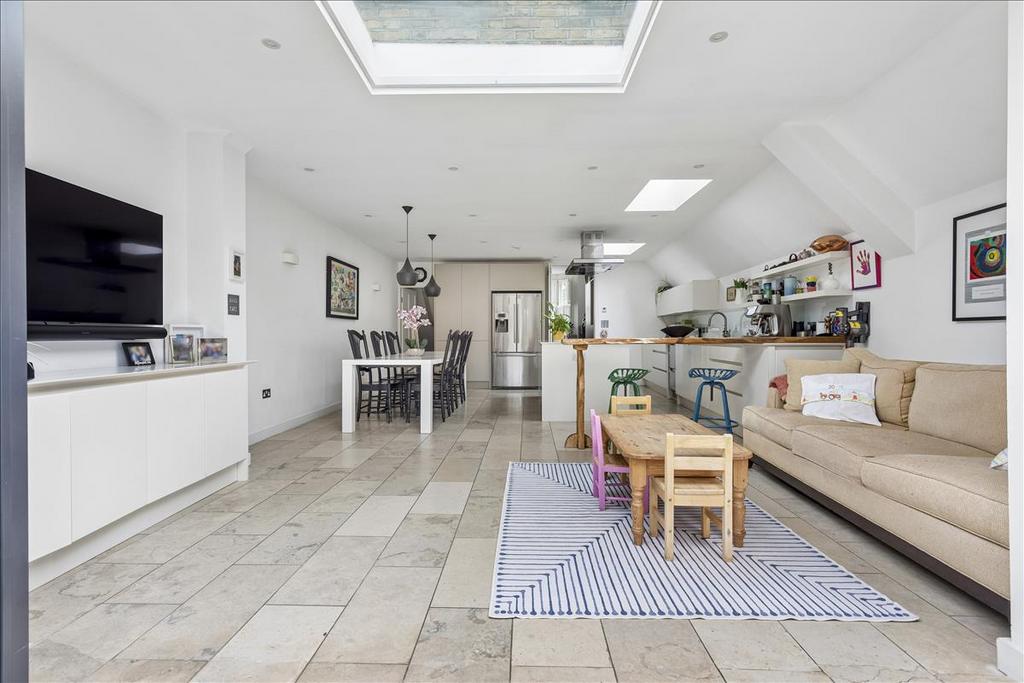 Open-plan living area, open plan living