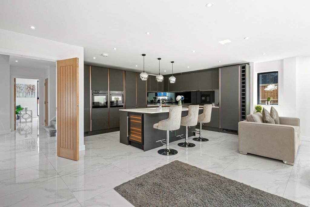 Open-plan living area, open plan living
