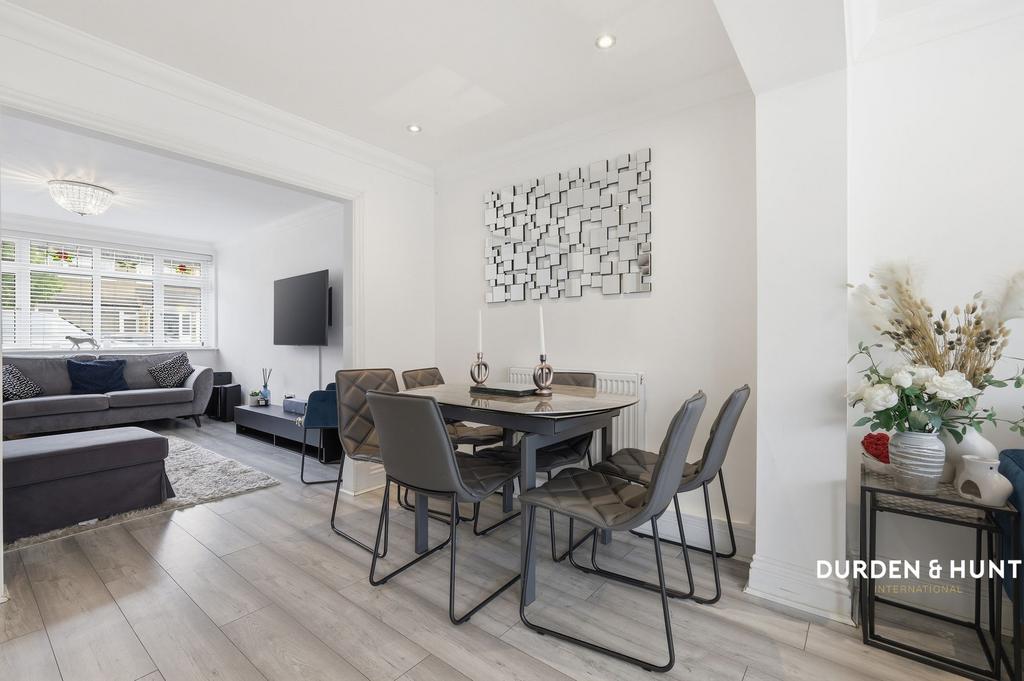 Open-plan living area, open plan living