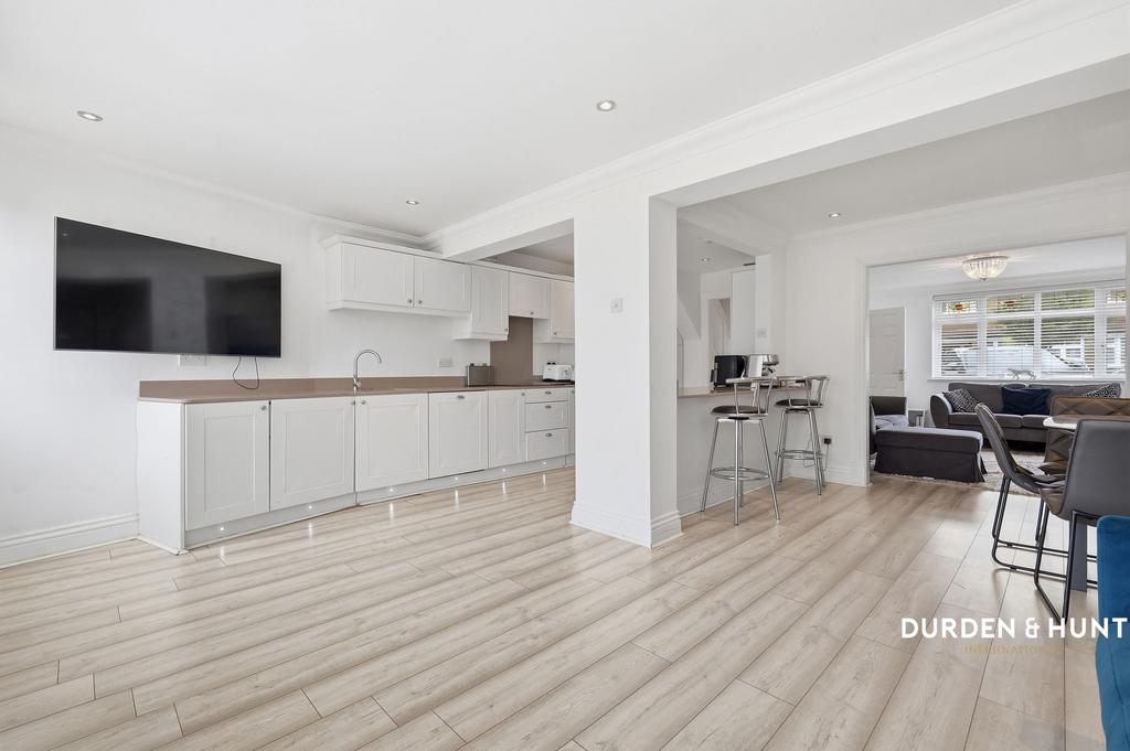 Open-plan living area, open plan living