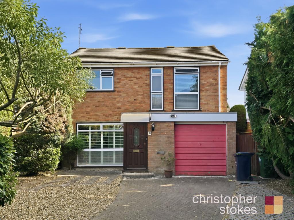 Detached house exterior, garage