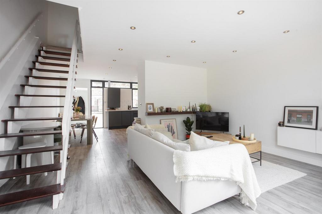 Open-plan living area, open plan living