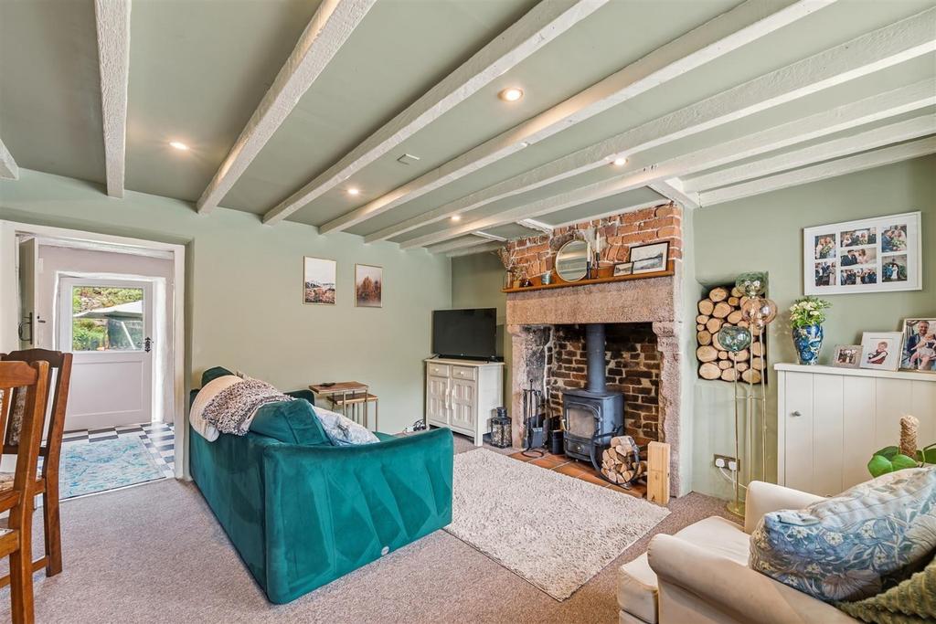 Living room, fireplace