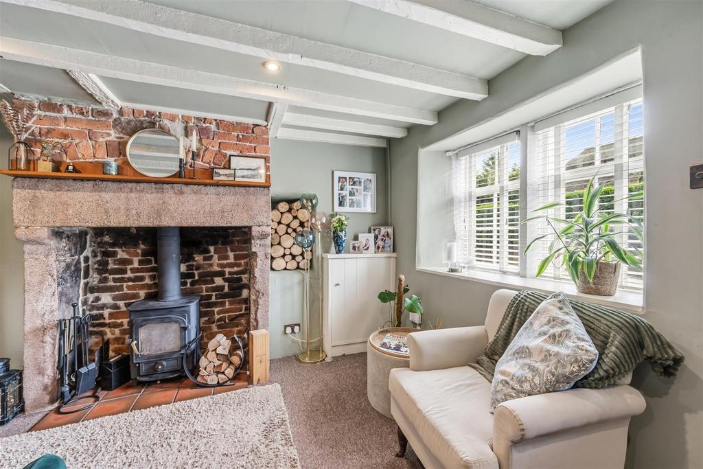 Living room, fireplace