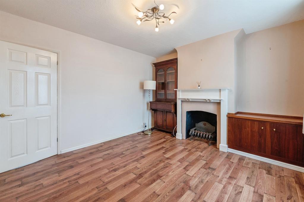 Living room, fireplace