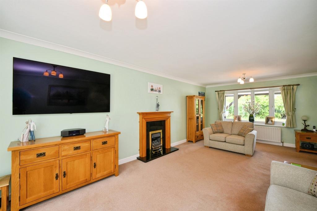Living room, fireplace