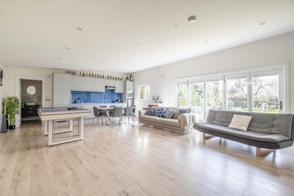 Open-plan living area, open plan living