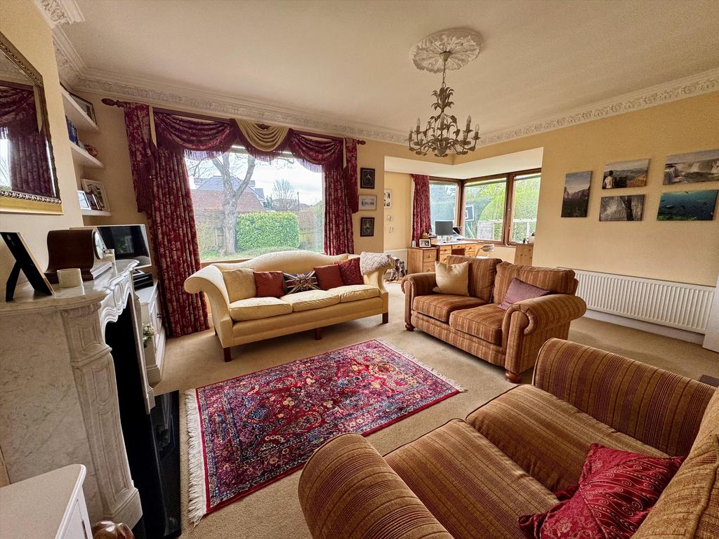 Living room, fireplace