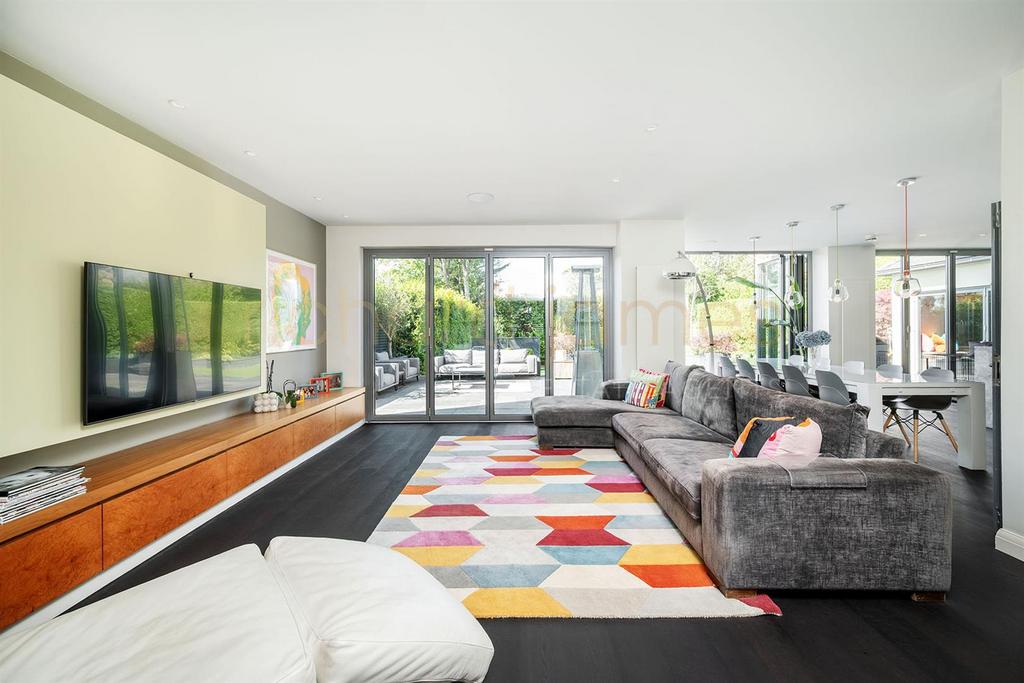 Open-plan living area, open plan living