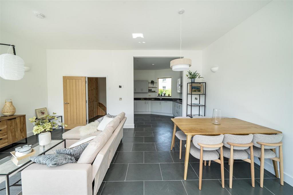 Open-plan living area, open plan living