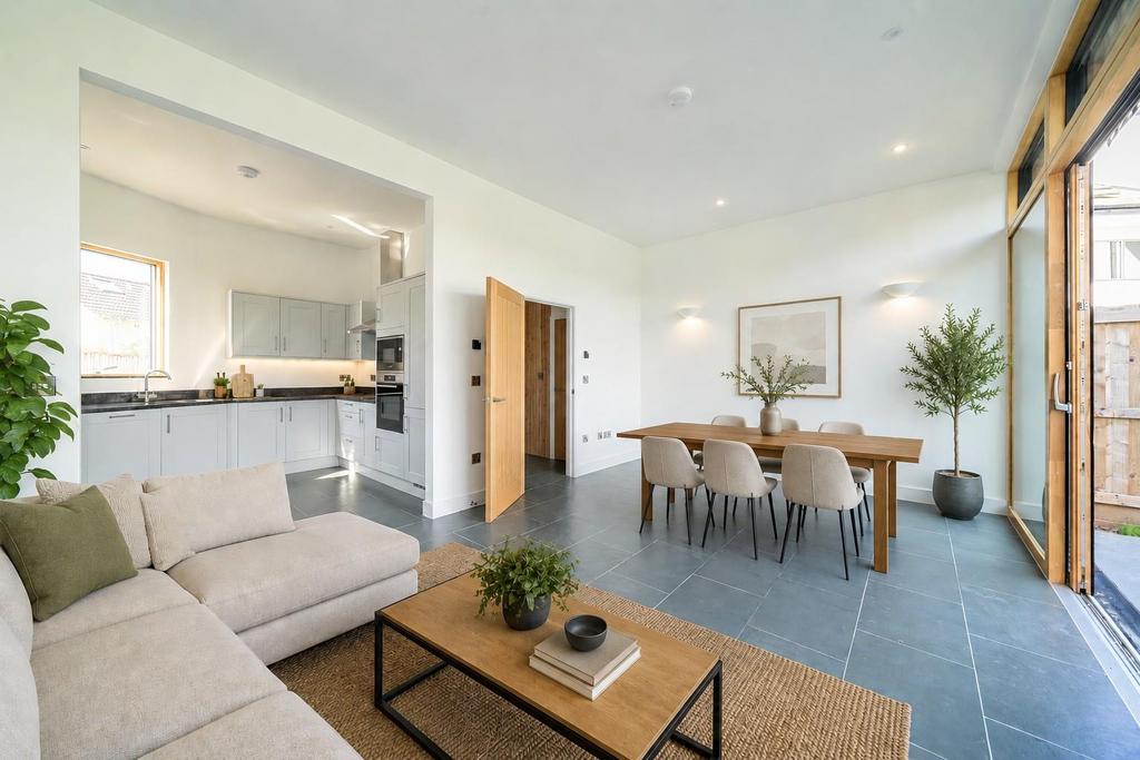Open-plan living area, open plan living