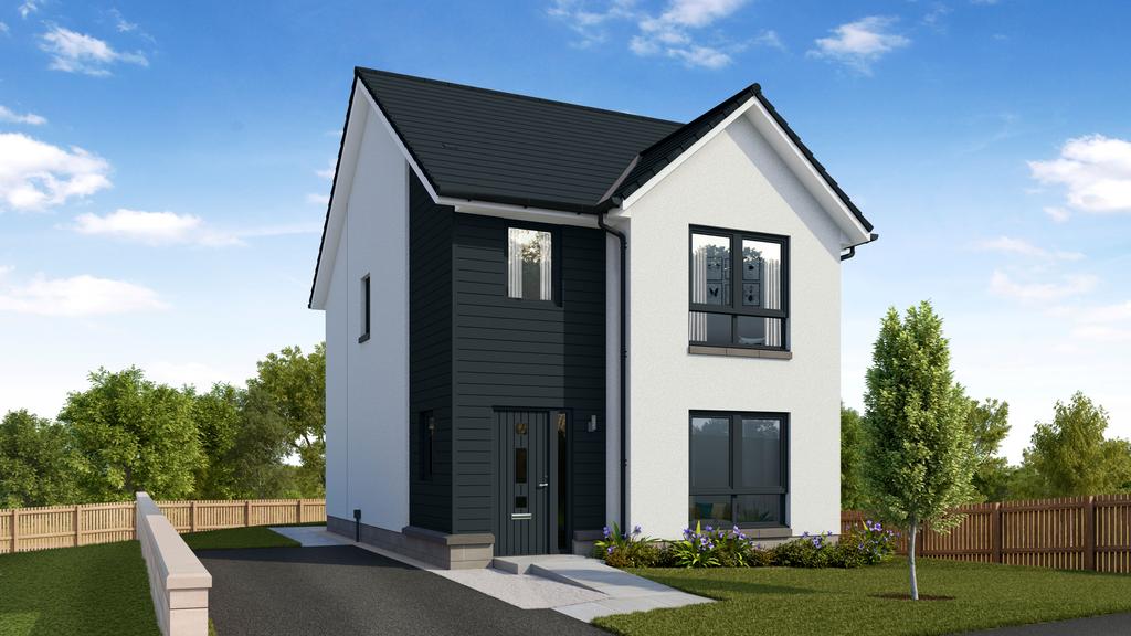 Detached house exterior, driveway