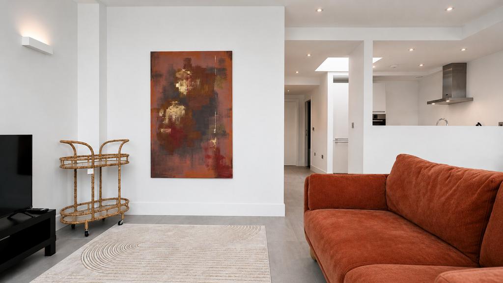 Open-plan living area, open plan living