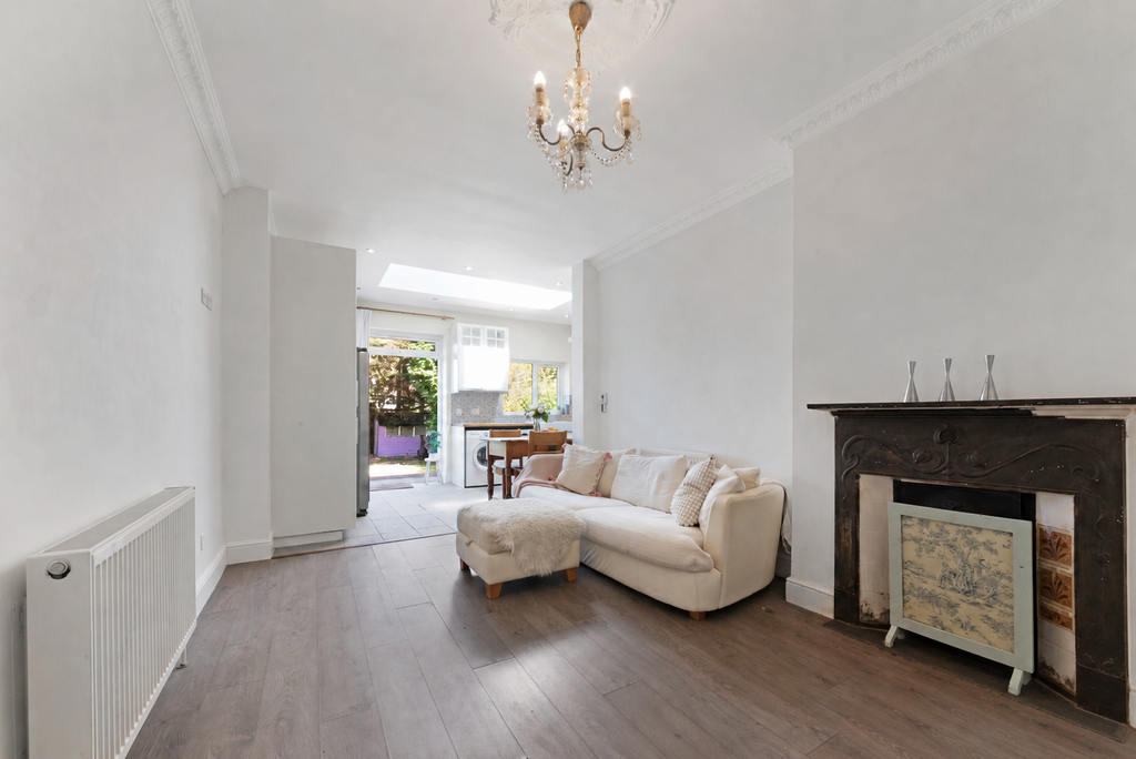 Living room, fireplace