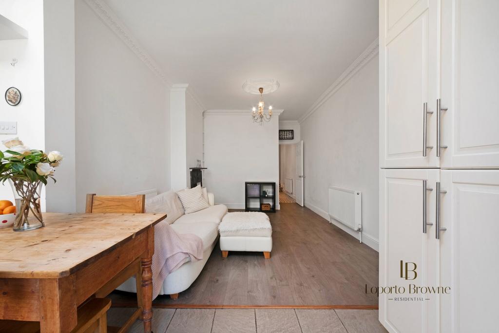 Open-plan living area, open plan living