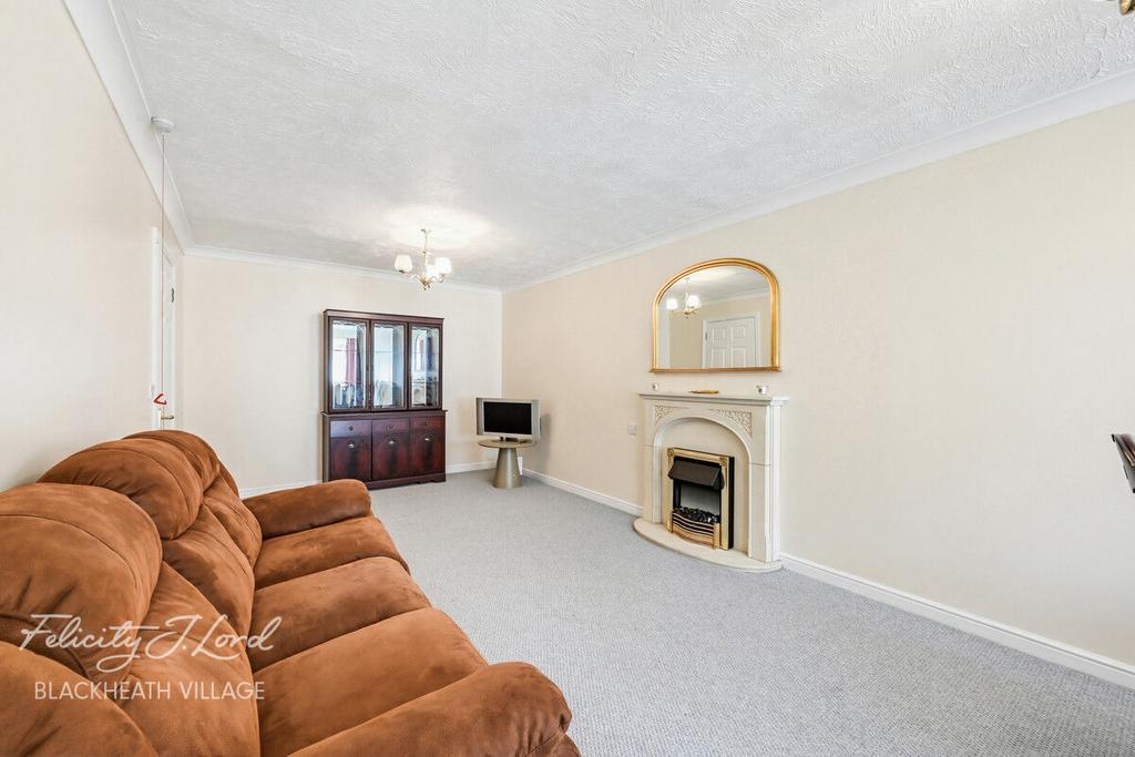 Living room, fireplace
