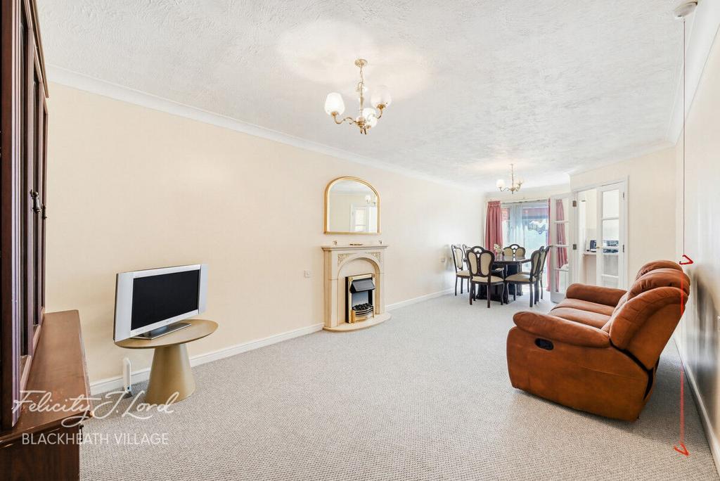 Living room, fireplace