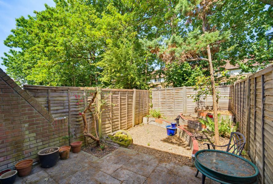 Patio view, garden