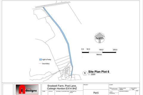 Land for sale, Plot 6 Snodwell Farm, Post Lane, Cotleigh, Honiton, Devon, EX14 9HZ