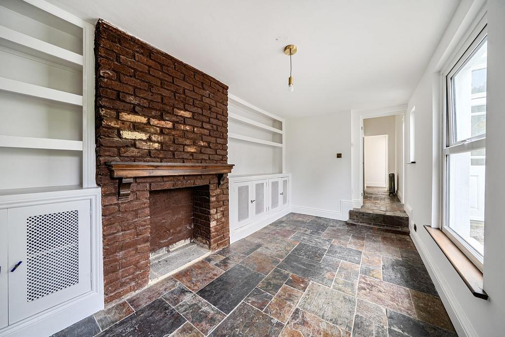 Living room, fireplace