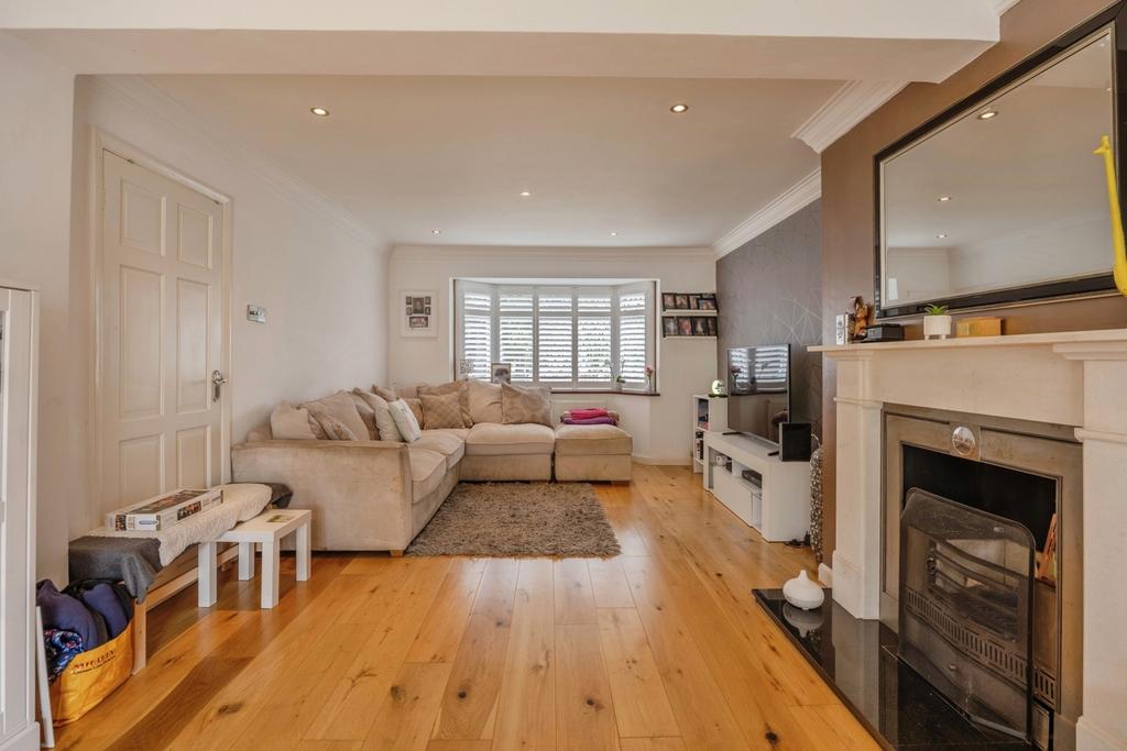 Living room, fireplace