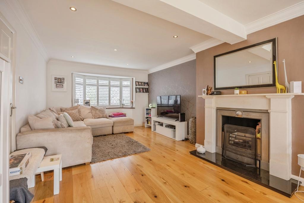 Living room, fireplace