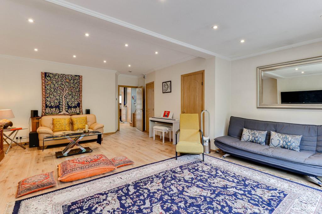 Open-plan living area, open plan living