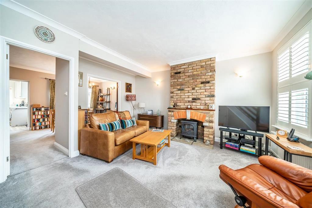 Living room, fireplace