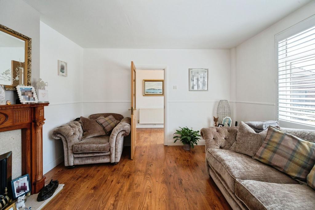 Living room, fireplace