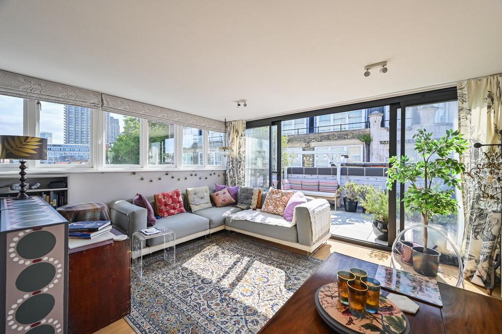 Open-plan living area, open plan living