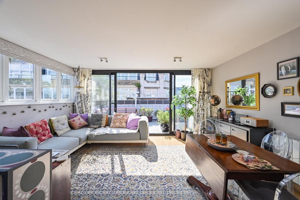 Open-plan living area, open plan living