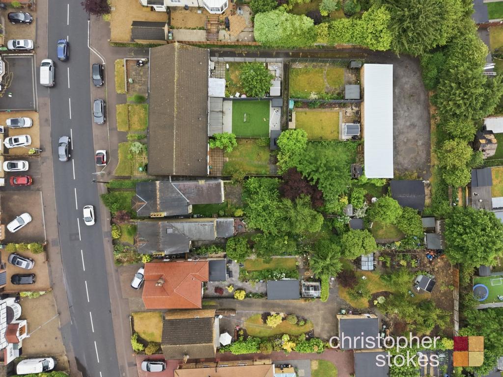 Aerial view, land