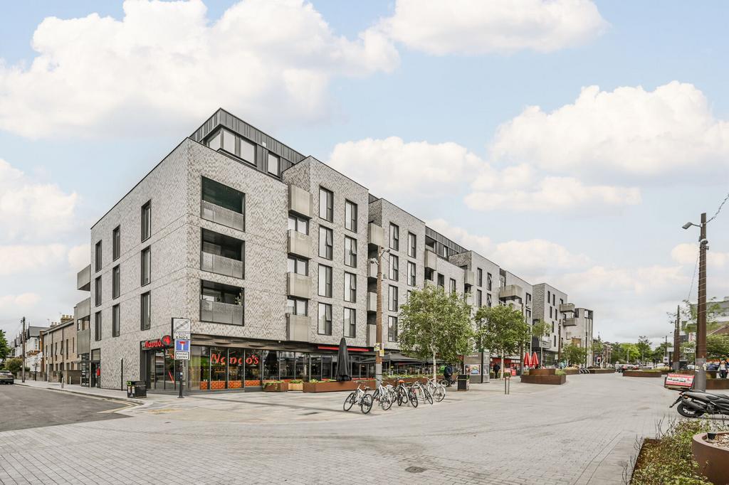 Apartment building facade, block of apartments